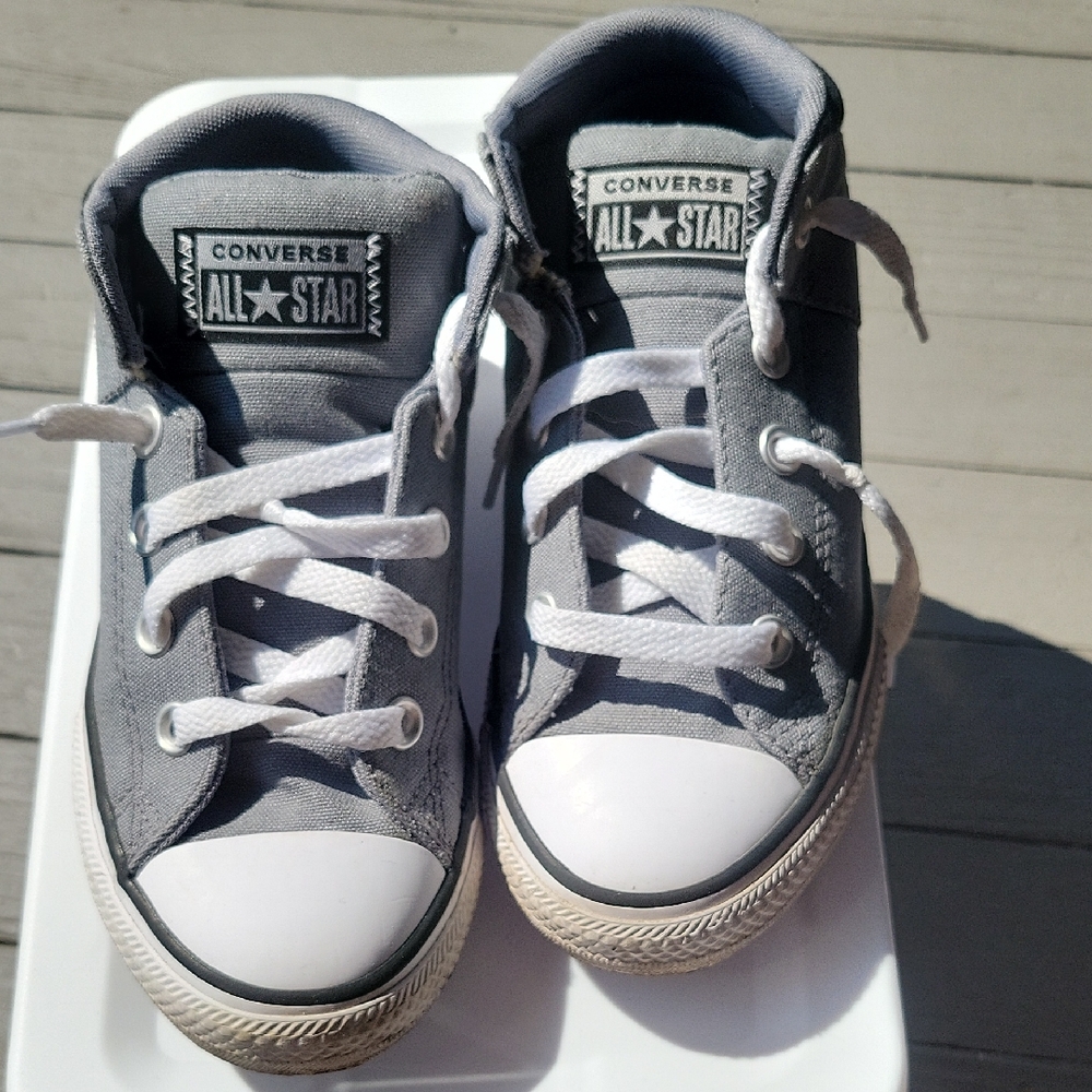 Converse Kids Charcoal Sneakers
